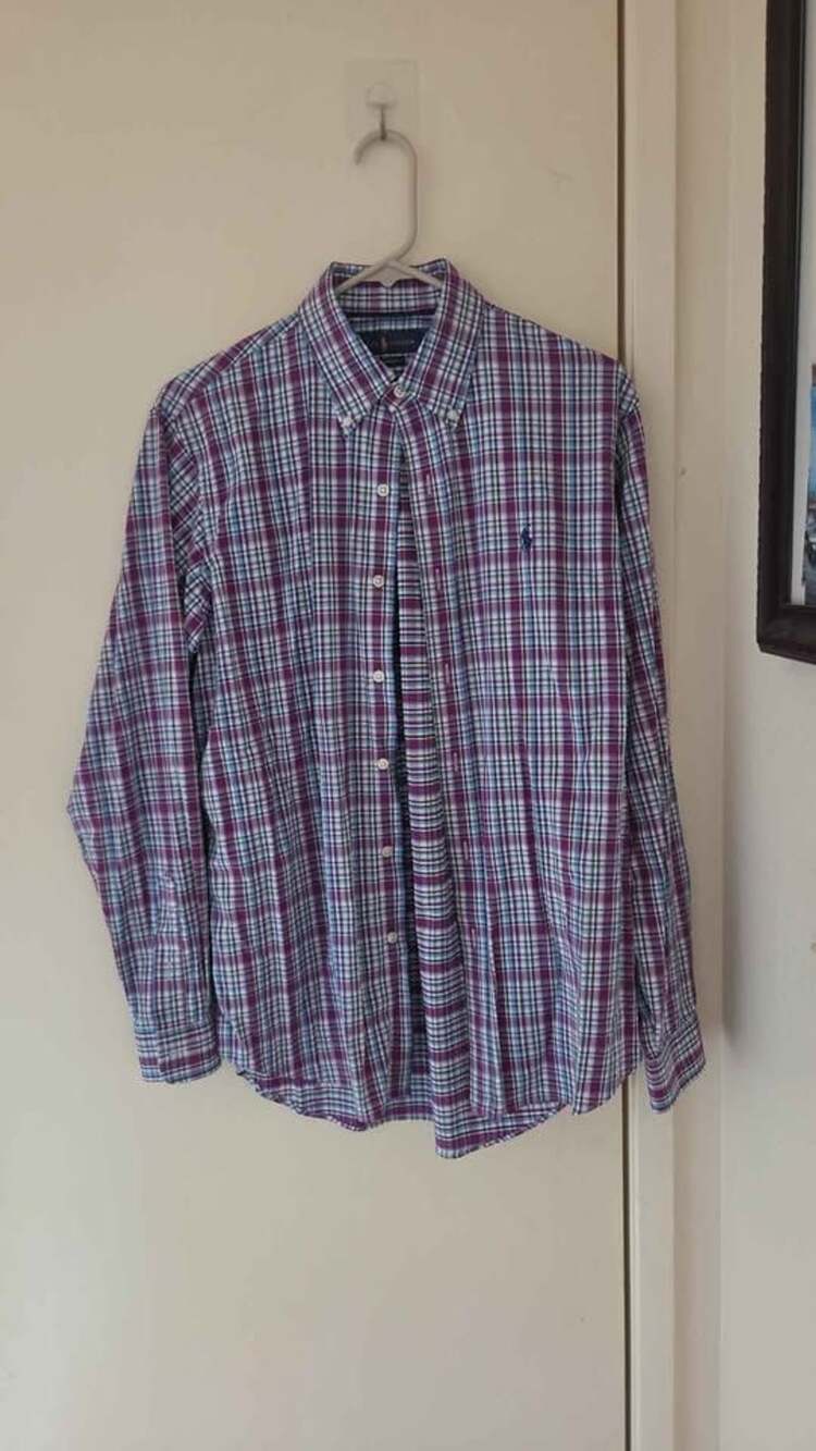 Ralph Lauren Performance Plaid Button Down Shirt - Size M